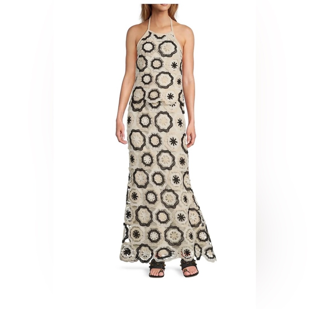 New Antonio Melani X Style By Simkins Somers Crochet Top & Skirt Set Size 14 Set
